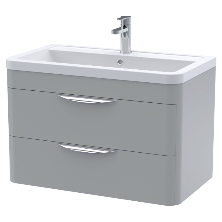 Parade 800mm Wall Hung Double Drawer Vanity Units