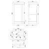 Core 400mm Freestanding Cupboard Vanity Units