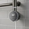 Black Cleo Slimline Round Smart WIFI - closeup