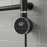 Black Cleo Slimline Round Smart WIFI - closeup