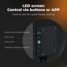 AENO Smart LED Wifi Black Glass Infrared Reversible Panel Heater 500W