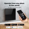 AENO Smart LED Wifi Black Glass Infrared Reversible Panel Heater 500W