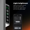 AENO Smart LED Wifi White Glass Infrared Reversible Panel Heater 500W