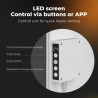 AENO Smart LED Wifi White Glass Infrared Reversible Panel Heater 500W