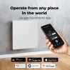 AENO Smart LED Wifi White Glass Infrared Reversible Panel Heater 500W