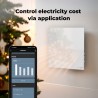 AENO Smart LED Wifi White Glass Infrared Reversible Panel Heater 500W
