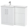 Deco 1100mm Freestanding Bathroom Combination Drawer Vanity Unit – Basin & WC Set