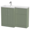 Deco 1100mm Freestanding Bathroom Combination Drawer Vanity Unit – Basin & WC Set