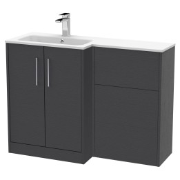Juno 1100mm Freestanding Bathroom Combination Drawer Vanity Unit – Basin & WC Set