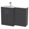 Juno 1100mm Freestanding Bathroom Combination Drawer Vanity Unit – Basin & WC Set