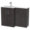 Juno 1100mm Freestanding Bathroom Combination Drawer Vanity Unit – Basin & WC Set