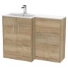 Juno 1100mm Freestanding Bathroom Combination Drawer Vanity Unit – Basin & WC Set