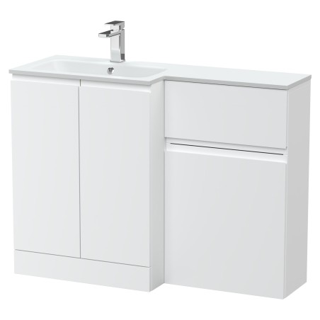 Urban 1100mm Freestanding Bathroom Combination Drawer Vanity Unit – Basin & WC Set