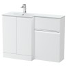 Urban 1100mm Freestanding Bathroom Combination Drawer Vanity Unit – Basin & WC Set