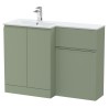 Urban 1100mm Freestanding Bathroom Combination Drawer Vanity Unit – Basin & WC Set