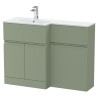 Urban 1100mm Freestanding Bathroom Combination Drawer Vanity Unit – Basin & WC Set
