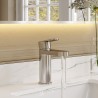 Cyprus Chrome Fluted Mono Basin Mixer Tap & Waste - Insitu