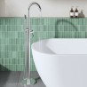 Aztec Chrome Freestanding Single Lever Bath/Shower Mixer & Hand Shower - Insitu