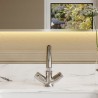 Series 2 Chrome Economy Mono Basin Dual Handle Mixer Tap & Waste - Insitu