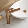 Arvan Brushed Bronze High-Rise Mono Basin Mixer Tap - Insitu