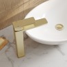 Windon Brushed Brass High-Rise Mono Basin Mixer Tap - Insitu