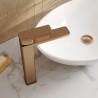 Windon Brushed Bronze High-Rise Mono Basin Mixer Tap - Insitu