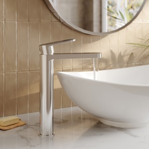 Binsey Chrome High-Rise Mono Basin Mixer Tap