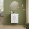 Arno 500mm Wall Hung Cupboard Vanity Units - Insitu