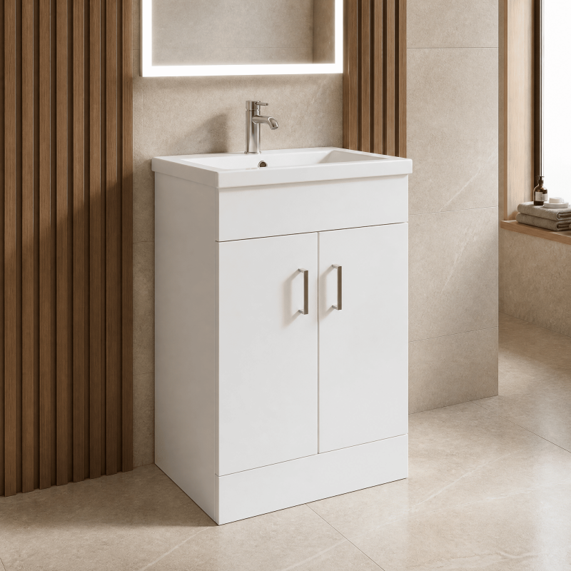 Eden 500mm Freestanding Vanity Units - Insitu