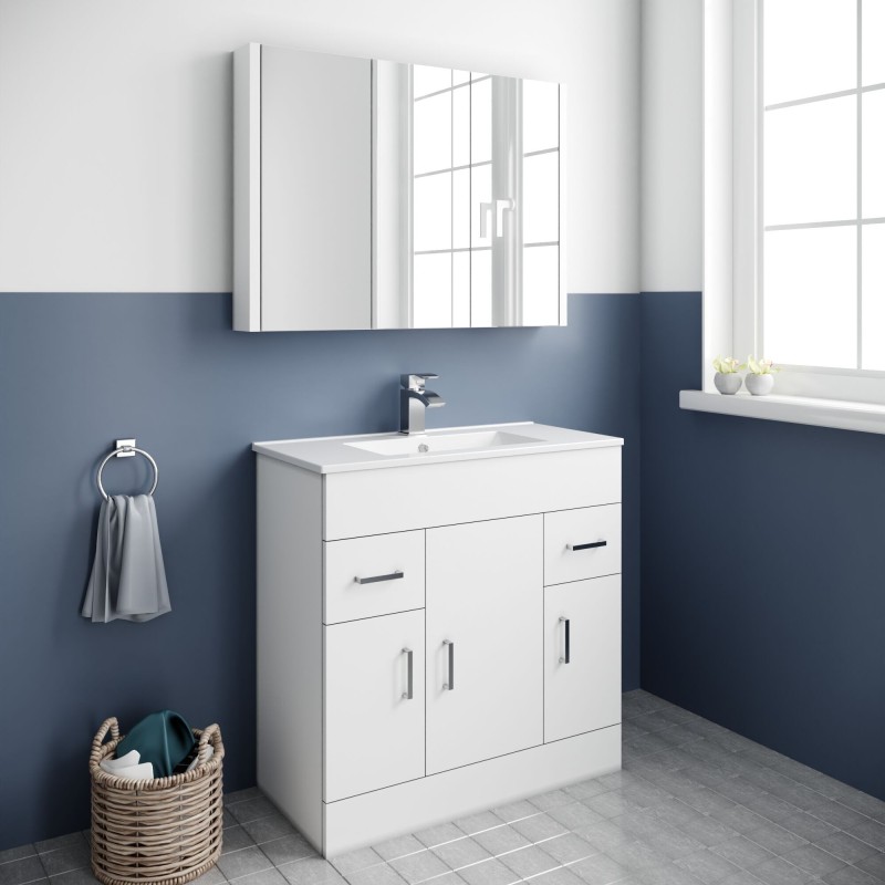 Eden 800mm Freestanding Vanity Units - Insitu