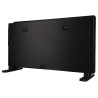 TCP Smart WiFi Black Glass Panel Heater 2000W, Alexa Compatible, Open Window Detector, Wall Mounted & Freestanding