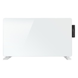 TCP Smart WiFi White Glass Panel Heater 2000W, Alexa Compatible, Open Window Detector, Wall Mounted & Freestanding Heater