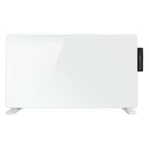 TCP Smart WiFi White Glass Panel Heater 2000W, Alexa Compatible, Open Window Detector, Wall Mounted & Freestanding Heater