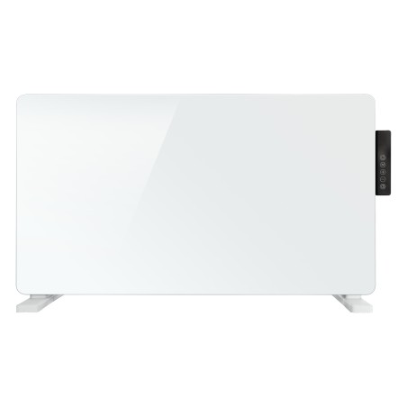 TCP Smart WiFi White Glass Panel Heater 2000W, Alexa Compatible, Open Window Detector, Wall Mounted & Freestanding Heater