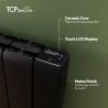 TCP Smart WIFI Black Ceramic Electric Panel Radiators - 700W to 2000W