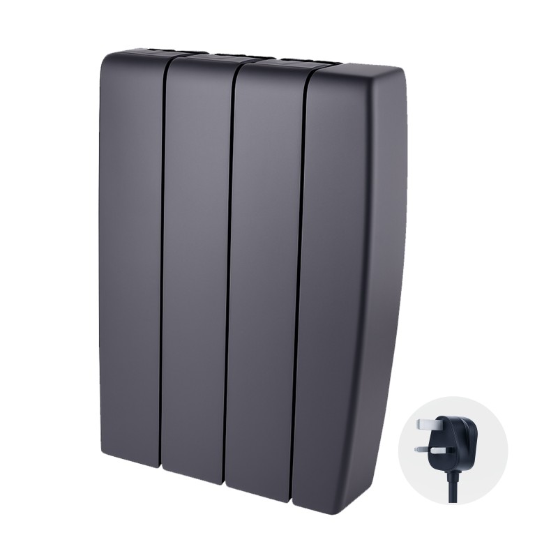 TCP Smart WIFI Black Ceramic Electric Panel Radiators - 700W to 2000W