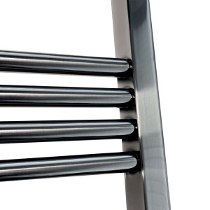 500mm (w) x 1000mm (h) Straight Gunmetal Towel Rail