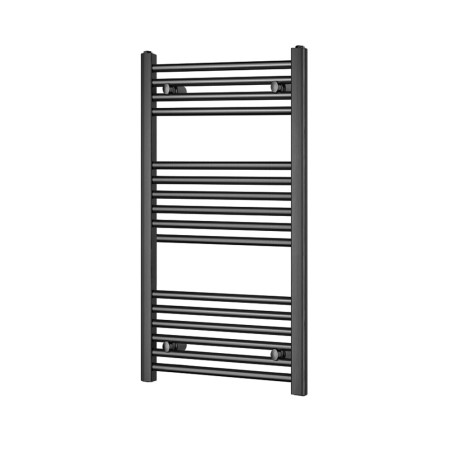 500mm  x 1000mm  Straight Gunmetal Heated Bathroom Towel Rail