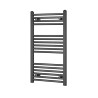 500mm  x 1000mm  Straight Gunmetal Heated Bathroom Towel Rail