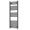 500mm  x 1600mm  Straight Gunmetal Heated Bathroom Towel Rail