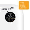 2000W TCP White Vertical Wall Mounted Heater with Energy Monitoring