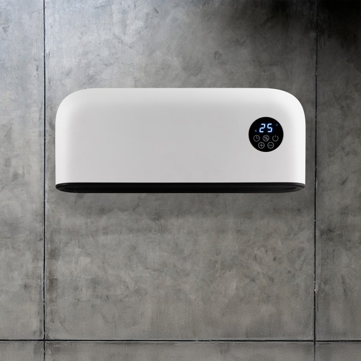 2000W TCP White Wall Mounted Heater with Energy Monitoring