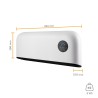 2000W TCP White Wall Mounted Heater with Energy Monitoring