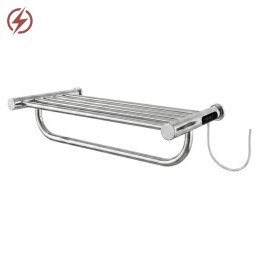 500mm (w) x 115mm (h) x 260mm (d) Ledge Polished Stainless Steel Dry Electric Towel Shelf (In-Built Controller)