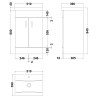 Eden 500mm Freestanding Vanity Units