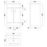 Eden 500mm Freestanding Vanity Units