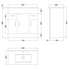 Eden 800mm Freestanding Vanity Units