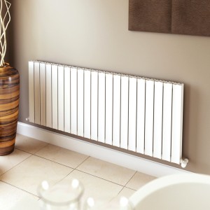 Ultraheat Bombe White Horizontal Designer Aluminium Radiators (10 Sizes)