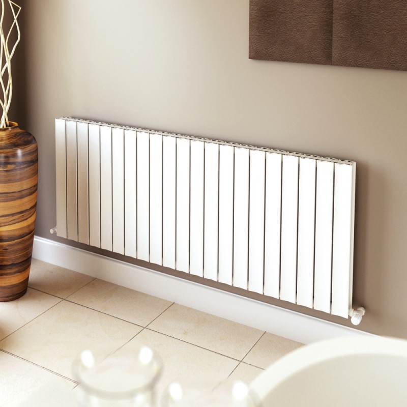 Ultraheat Bombe White Horizontal Designer Aluminium Radiators (10 Sizes)