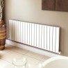 Ultraheat Bombe White Horizontal Designer Aluminium Radiators (10 Sizes)